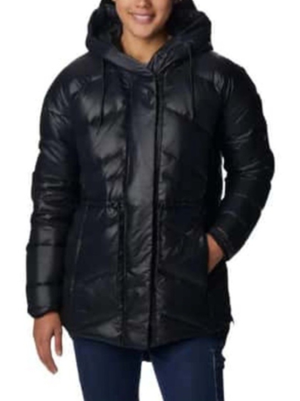 Columbia Icy Heights II Black Hooded Puffer Jacket
